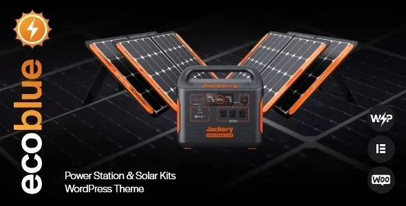EcoBlue – Power Station & Solar Kits WordPress Theme