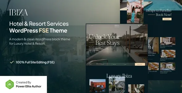 Ibiza - Luxury Hotel & Resort FSE WordPress Theme
