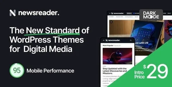 Newsreader - Revolutionary WordPress Theme for Digital Media