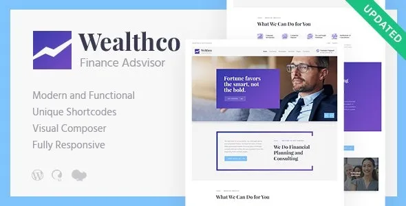 WealthCo – A Fresh Business & Financial Consulting WordPress Theme